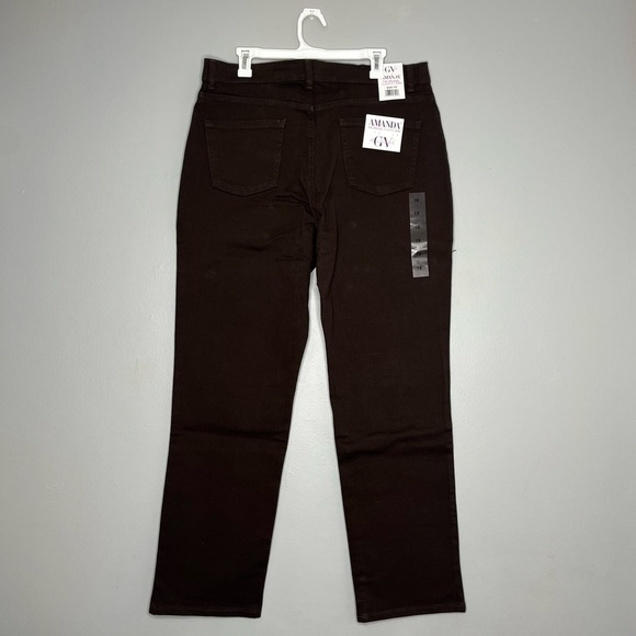 Gloria Vanderbilt Amanda Classic Rise Brown 5 Pocket Stretch Jeans NWT BB - Picture 2 of 5